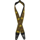 FENDER Pasadena Woven Strap, Yellow Wallflower, 2"
