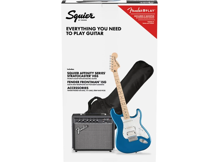 SQUIER Affinity Series™ Stratocaster® HSS Pack, Maple Fingerboard, Lake Placid Blue