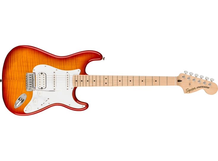 SQUIER Affinity Series™ Stratocaster® FMT HSS, Maple Fingerboard, White Pickguard, Sienna Sunburst