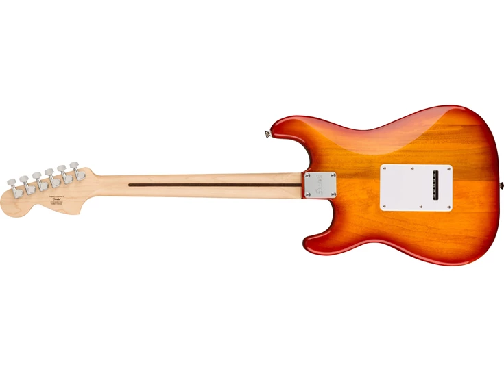 SQUIER Affinity Series™ Stratocaster® FMT HSS, Maple Fingerboard, White Pickguard, Sienna Sunburst