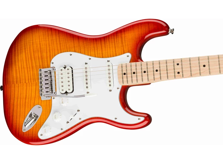 SQUIER Affinity Series™ Stratocaster® FMT HSS, Maple Fingerboard, White Pickguard, Sienna Sunburst
