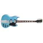 Vintage VS6 VGHB Reissued Series With Vibrola Tailpiece Gun Hill Blue