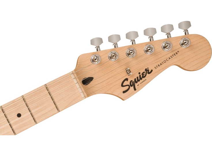 Squier Sonic™ Stratocaster® HSS, Maple Fingerboard, Black Pickguard, Black