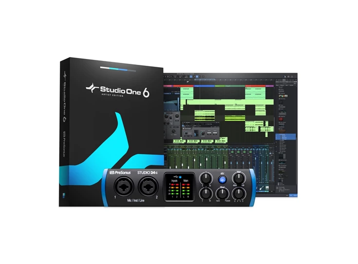 PreSonus® Studio 24c Black and Blue