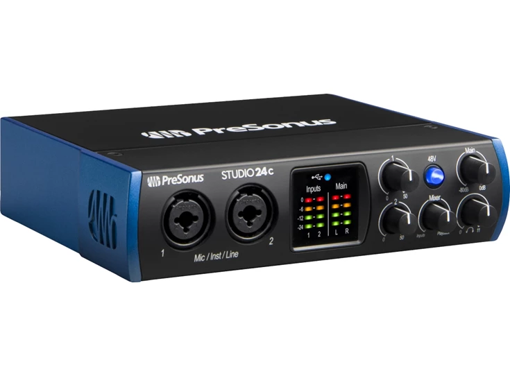 PreSonus® Studio 24c Black and Blue