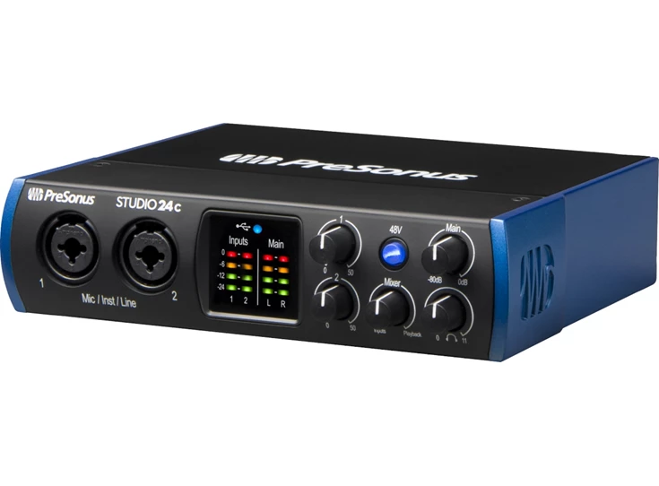 PreSonus® Studio 24c Black and Blue