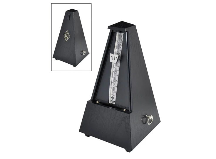 WITTNER Metronoom Zwart Mat Piramide Model Met Bel