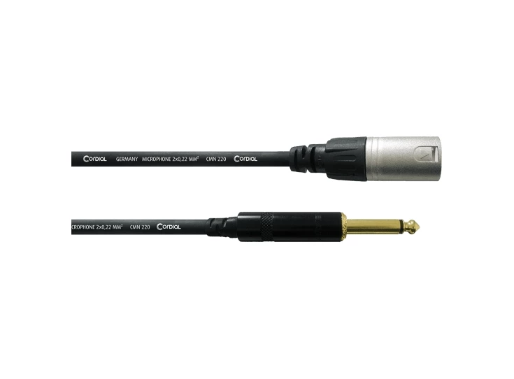 CORDIAL CCM10MP Instrumentkabel Mono Jack Mannelijk -> XLR Mannelijk 10M