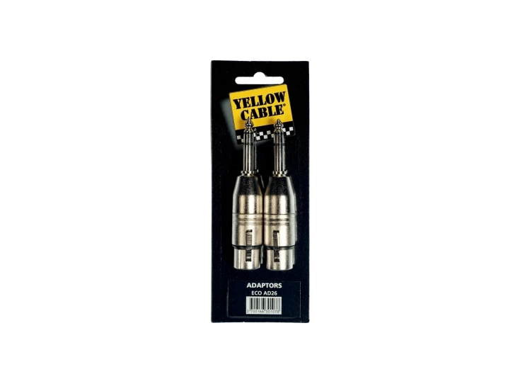 YELLOW CABLE AD26 - XLR Female -> Jack Stereo Male