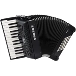 HOHNER Bravo II 48, Zwart, Silent Key