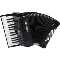 HOHNER Bravo II 48, Zwart, Silent Key
