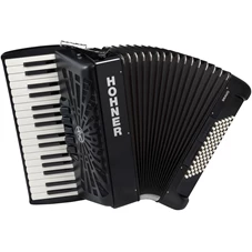 HOHNER Bravo III 72, Zwart, Silent Key