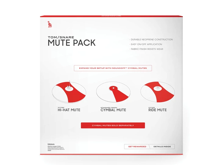 EVANS PERCUSSION SO-0244 SoundOff Fusion Pack Drum Mutes (10,12,14,14)