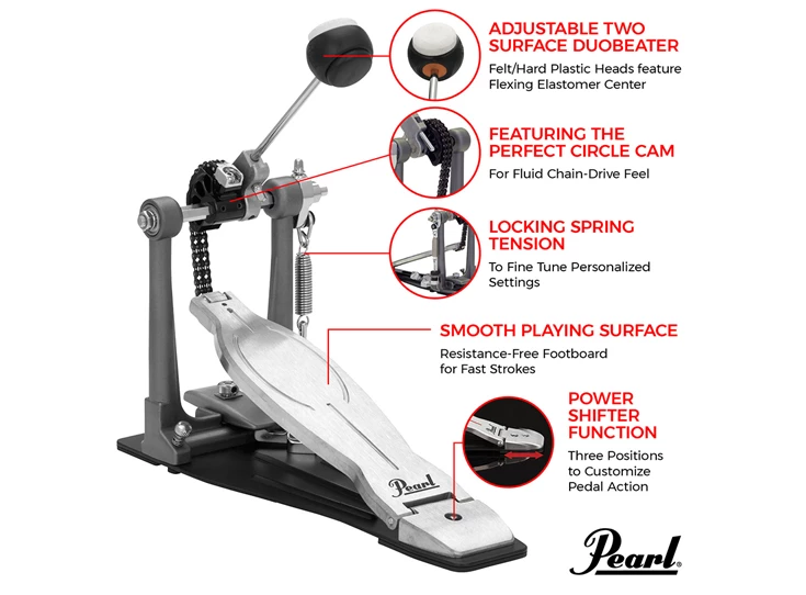 PEARL P-1030 Black Single Pedal