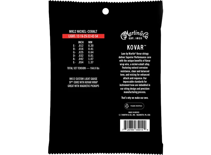 MARTIN MK12 Luxe By Martin® Kovar™ Strings - Light