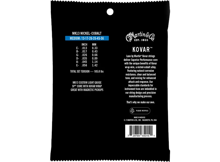 MARTIN MK13 Luxe By Martin® Kovar™ Strings - Medium