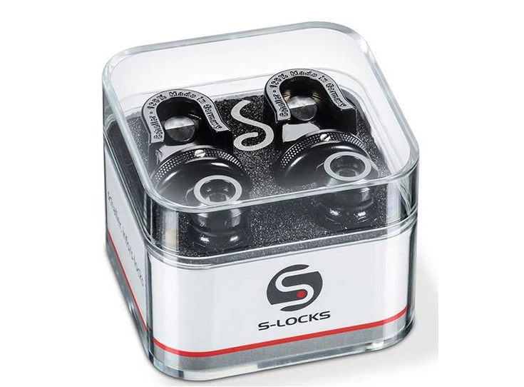 SCHALLER S-Locks Strap Lock Set Black Chrome