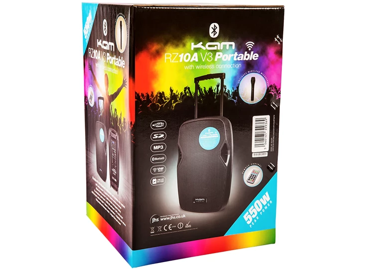 KAM 10" Portable Speaker with Bluetooth