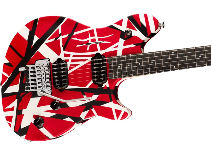 EVH Wolfgang® Special Striped Series, Ebony Fingerboard, Red, Black, and White