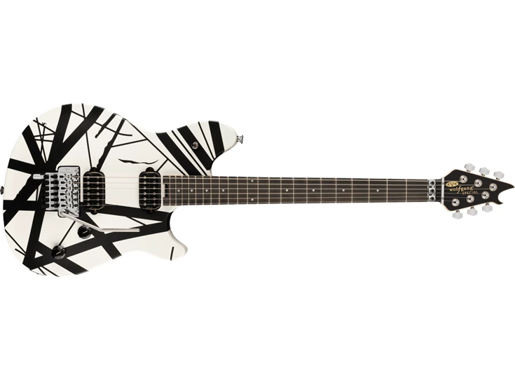 EVH Wolfgang® Special Striped Series, Ebony Fingerboard, Black and White