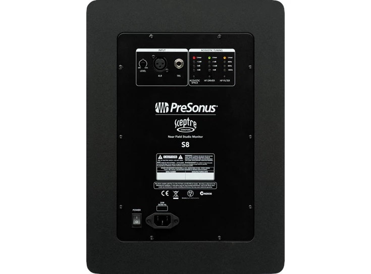PRESONUS Sceptre® S8 Studio Monitor, Black, 220-240V EU
