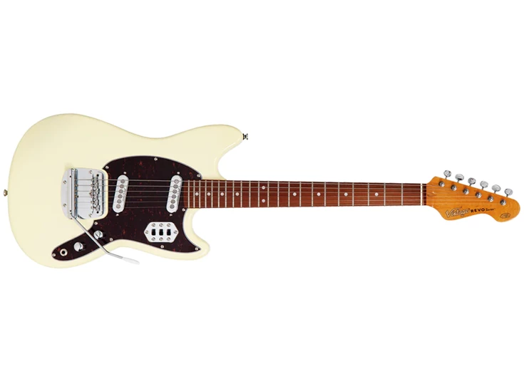 VINTAGE VRCT22VW Revo Series Colt SS Twin Guitar - Vintage White