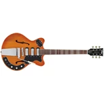 VINTAGE VRH300AB Revo Series Superthin Guitar - Amberburst