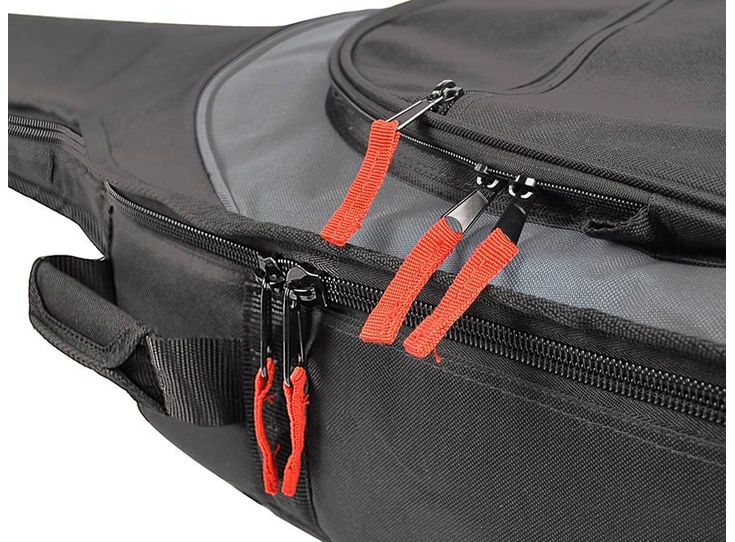 BOSTON W-15-BG Super Packer gig bag for acoustic guitar Black and Grey