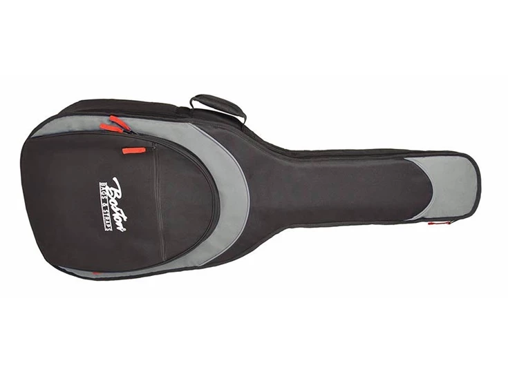 BOSTON W-15-BG Super Packer gig bag for acoustic guitar Black and Grey