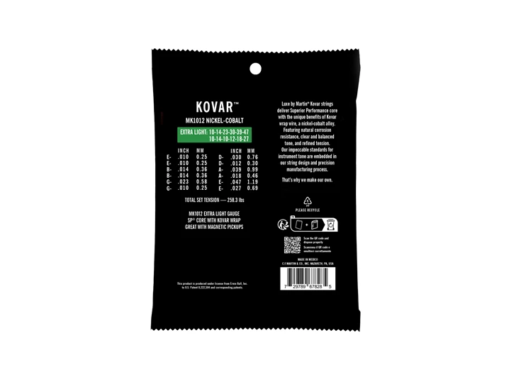 MARTIN MK1012 Extra Light For 12-String