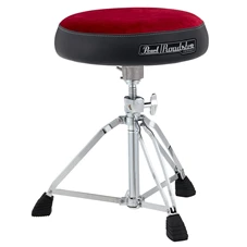 PEARL D-1500RST Roadster Drum Throne, Vented Round Seat Type W/Red