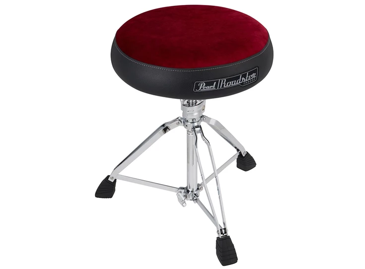 PEARL D-1500RST Roadster Drum Throne, Vented Round Seat Type W/Red