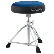 PEARL D-1500BLST Roadster Drum Throne, Vented Round Seat Type W/Blue