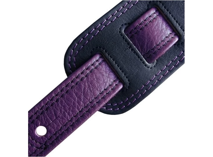 RICHTER RI117782 Springbreak / Nappa Guitar Strap Black / Violett
