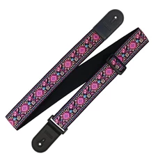 RICHTER RI117702 Retro Guitar Strap Pink