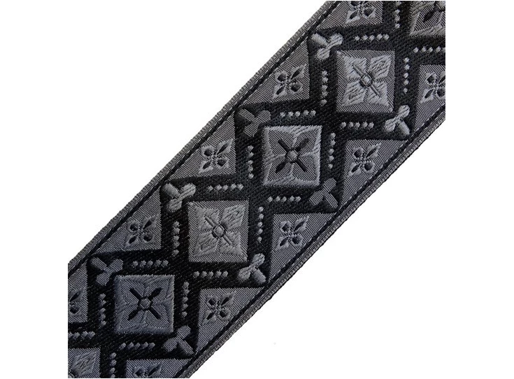 RICHTER Retro Guitar Strap Black / Grey