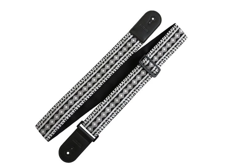 RICHTER Retro Guitar Strap Black / White