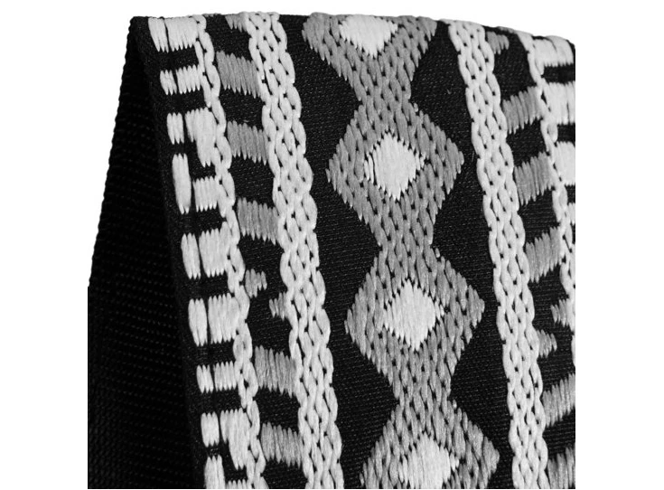 RICHTER Retro Guitar Strap Black / White