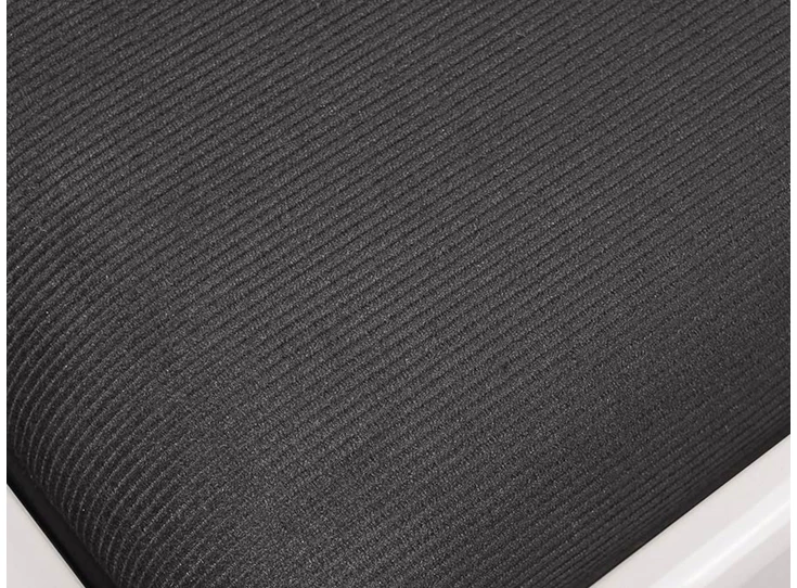 BOSTON PB1/3520 Piano Bench with adjustable Seat Satin White with Black Velvet Seat