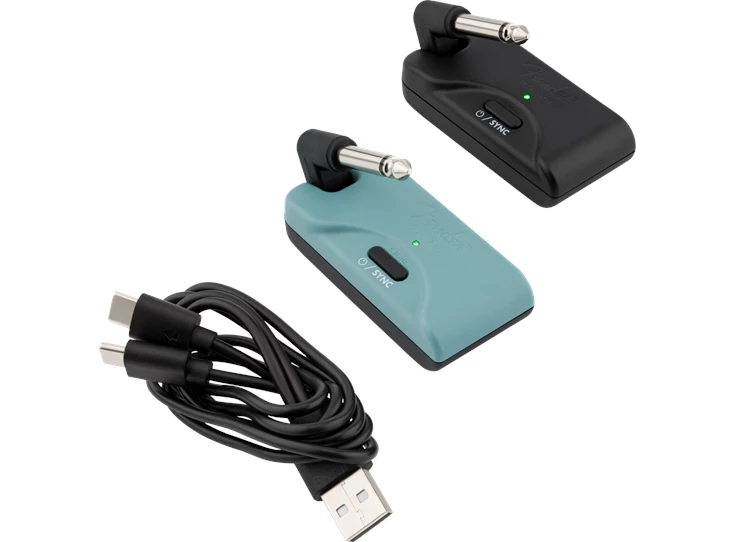 FENDER Telepath™ Wireless System, Mystic Ice Blue and Black