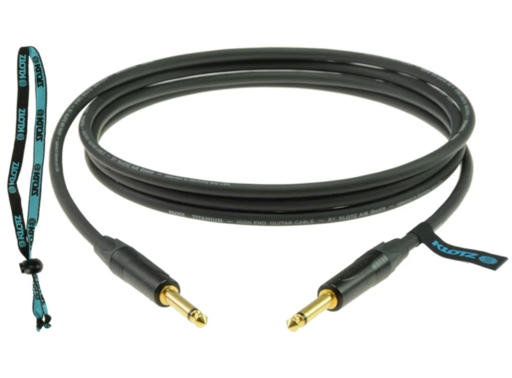 KLOTZ Titanium Instr. Cable 4,5m Jack 2p - Jack 2p. gold