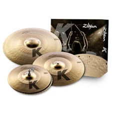 ZILDJIAN K Custom Hybrid Cymbal Pack, 14 1/4"H/17"Cr/21"R