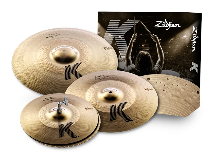 ZILDJIAN K Custom Hybrid Cymbal Pack, 14 1/4"H/17"Cr/21"R