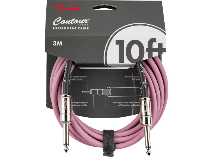 FENDER Contour Instrumentkabel Burgundy Mist 3M