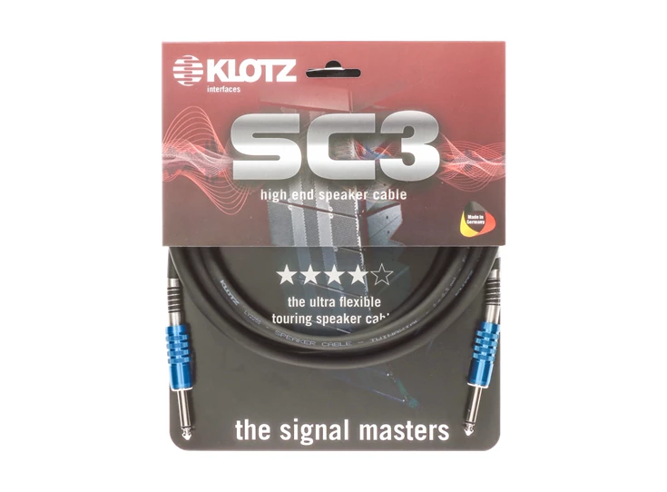 KLOTZ SC3PP10SW Speaker Kabel 10M