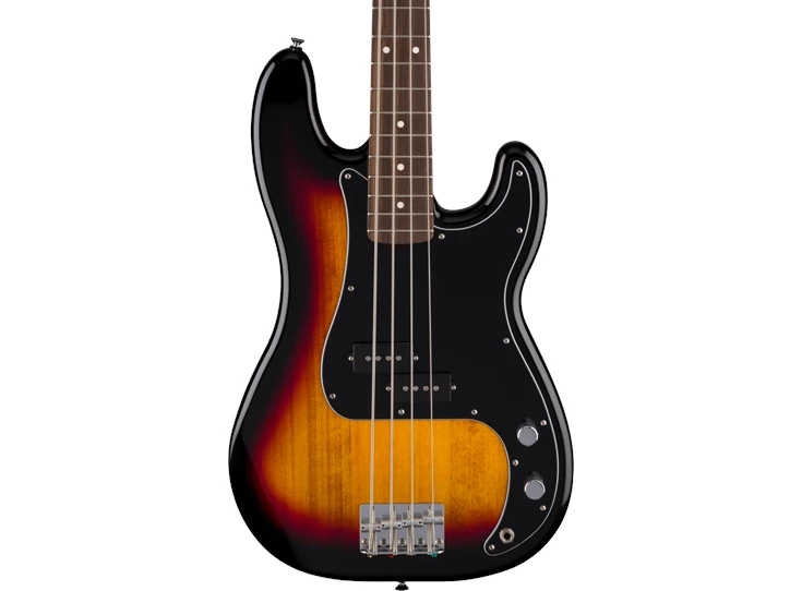FENDER Standard Precision Bass®, Laurel Fingerboard, Black Pickguard, 3-Color Sunburst