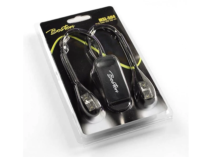 BOSTON MSL-504 Music Stand Dual Twin LED Lights