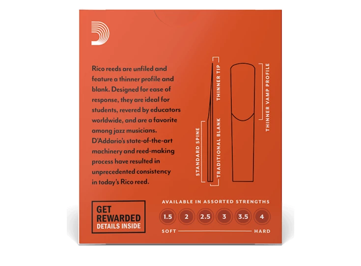 RICO RCA1020 Rietjes Klarinet Sterkte 2.0