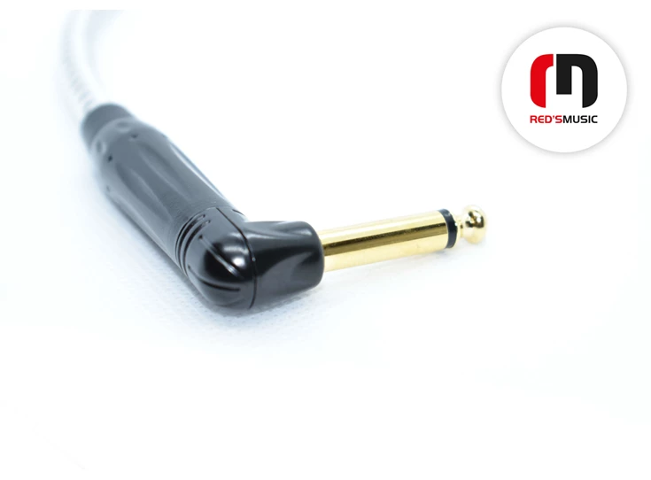 RED'S MUSIC GCF1250BW 5.0m Jack-Jack Hook Instrument Cable
