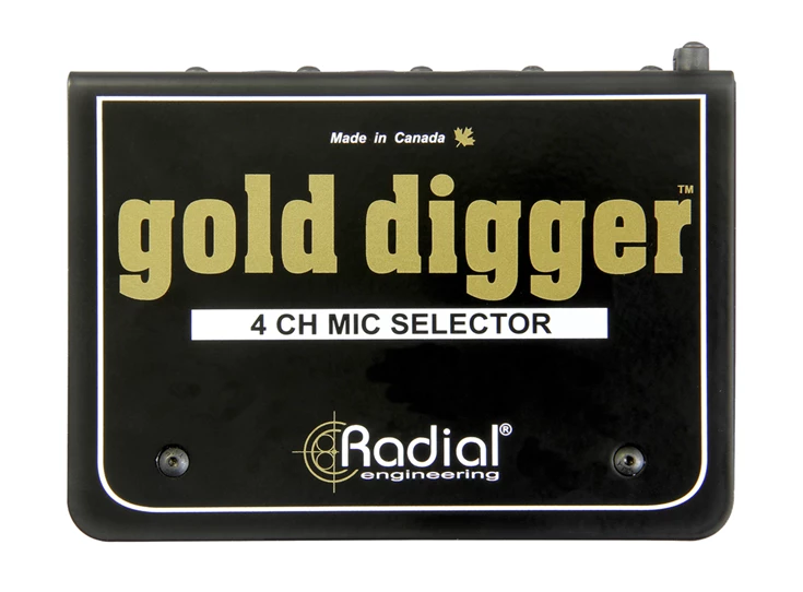 RADIAL GOLD DIGGER 4-Channel Mic Selector